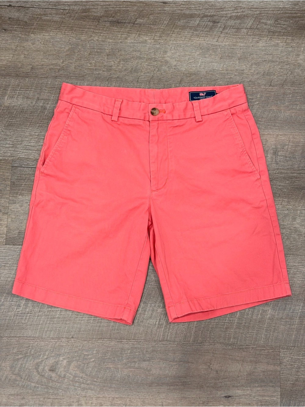 Vineyard Vines Breaker Chino Shorts Mens 30 Pink Preppy Casual Cotton Flat Front